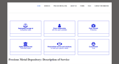 Desktop Screenshot of goldsilvervault.com
