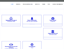 Tablet Screenshot of goldsilvervault.com